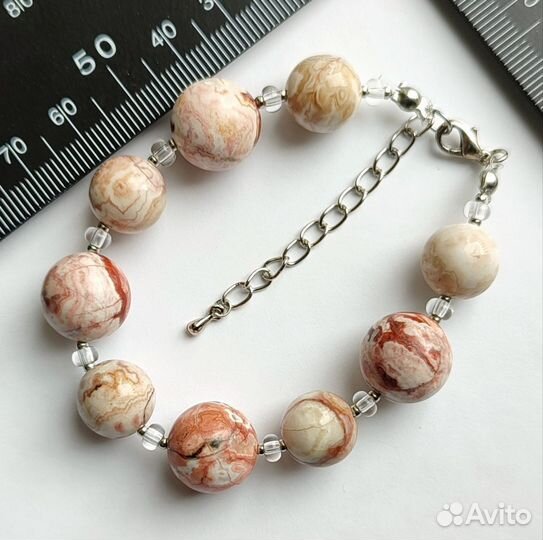 Мексиканский Агат браслет