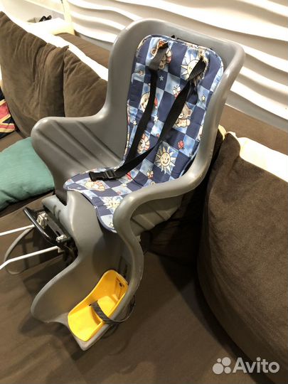 Детское кресло для велосипеда на багажник