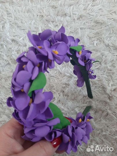 Ободок для волос ручной работы