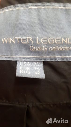 Пуховик зимний длинный женский 42