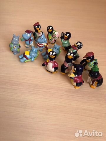 Игрушки киндер 90-е палубные бегемоты и пингвины объявление продам