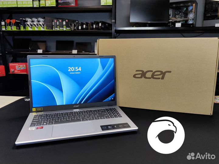 Новый Acer 15,6' IPS/AMD 7120u/8 GB DDR5/SSD 256GB