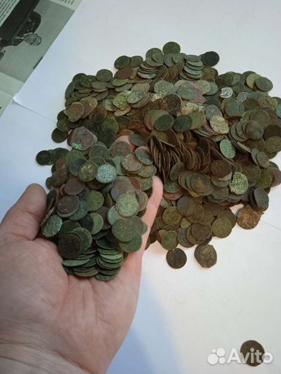 Лот Боратинка Медный солид Ян Казимир 1660-1668г