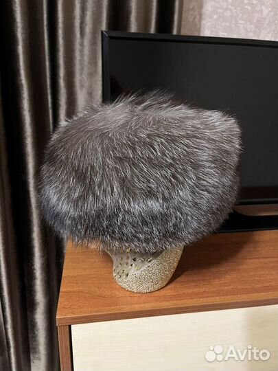 Шапка чернобурка женская кубанка