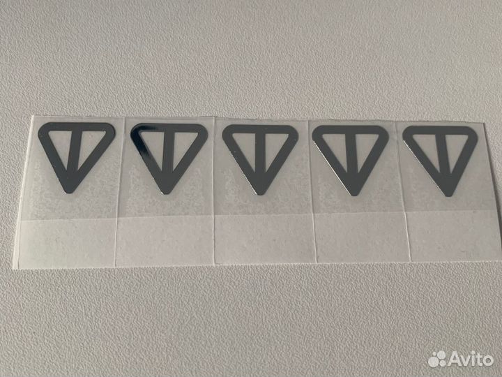 Toncoin наклейка металлическая