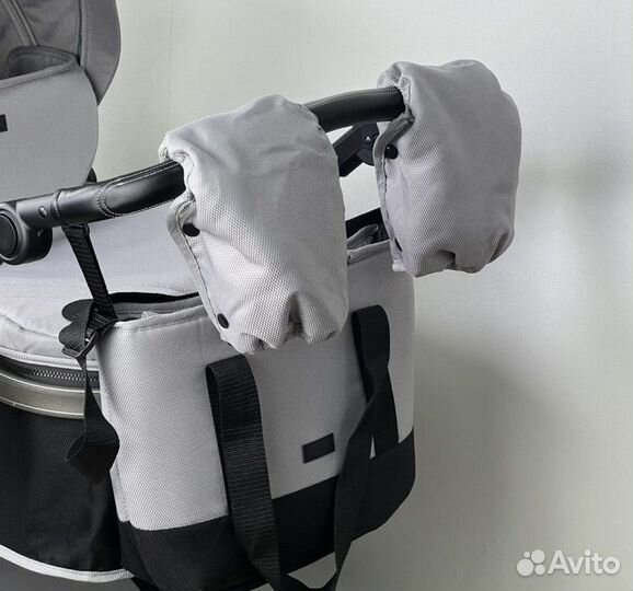 Коляска luxmom 558 2в1 серый