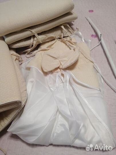 Балдахин, держатель, бортики для кроватки