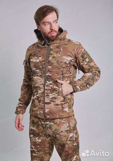 Костюм тактический softshell мультикам