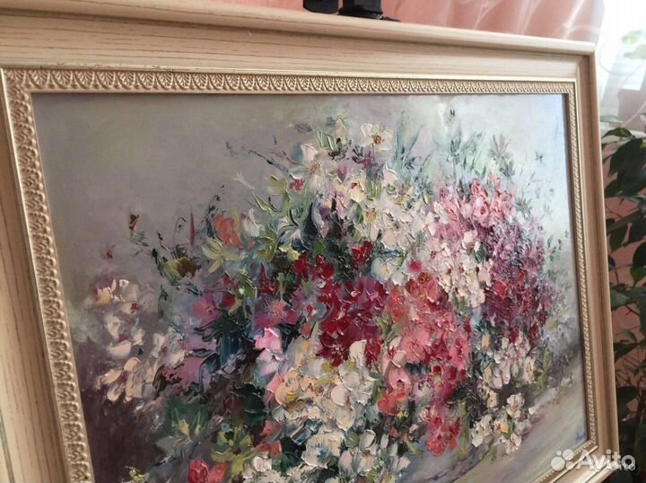 Картина маслом Полевые цветы