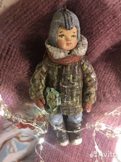 Ватные елочные игрушки