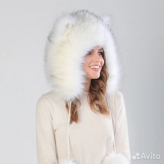 Меховая волкошапка, зверошапка Песец