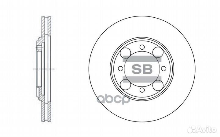 SD1014 диск тормозной передний Hyundai Elantra