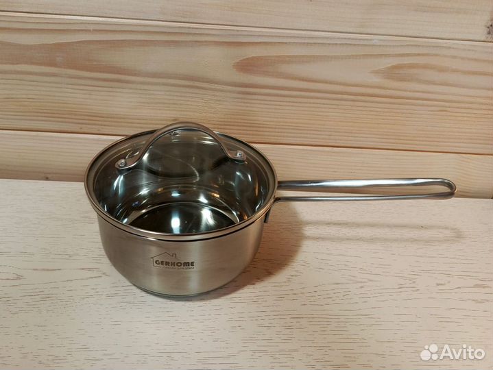 Кастрюля-ковш gerhome 1,5 л, новая