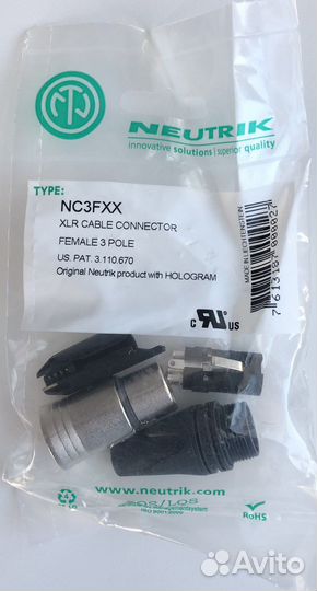 Neutrik nc3fxx