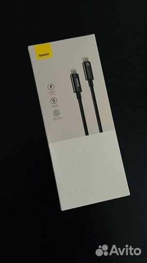 Зарядный кабель Baseus USB Type C 240w - 1 метр