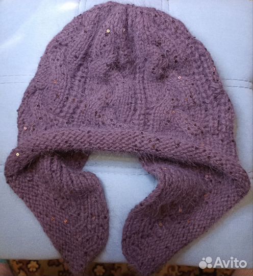 Шапка женская вязаная ручная работа