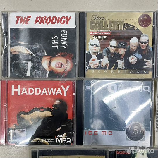 Компакт Диски Mp3 8 шт Зарубежная музыка Хиты