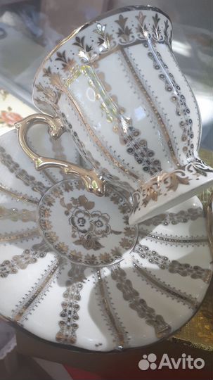 Чашка с блюдцем набор 2 шт Лефард