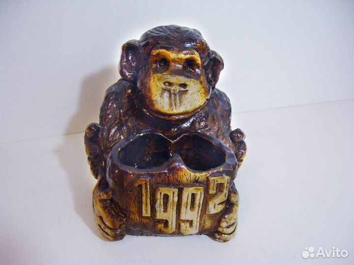 Статуэтка Обязьяна 1992, винтаж