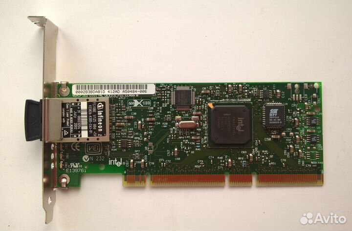 Сетевая плата Intel PRO/1000 XF для оптоволокна