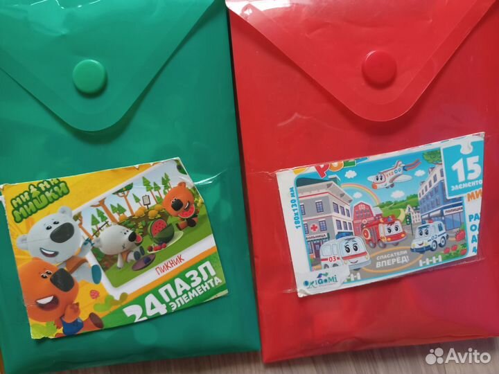 Пазлы для малышей пакетом