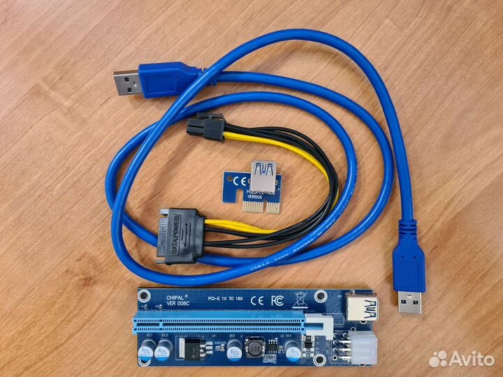 Райзер PCI-E chipal VER 006C