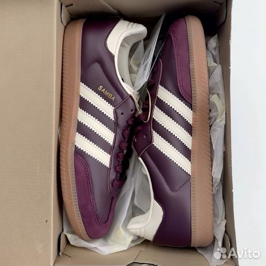 Adidas samba OG maroon (оригинал) женские