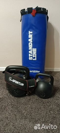 Комплект груша гири пояс