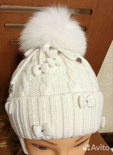 Шапка шерстяная зимняя Чоби Chobi 44-46 (6-18мес)