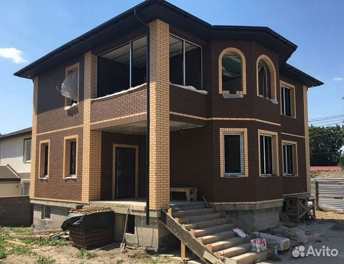 Облицовочный кирпич Коричневый пгт Лесной Городок