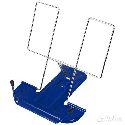 Подставка книг и учебников металлическая, синяя, b