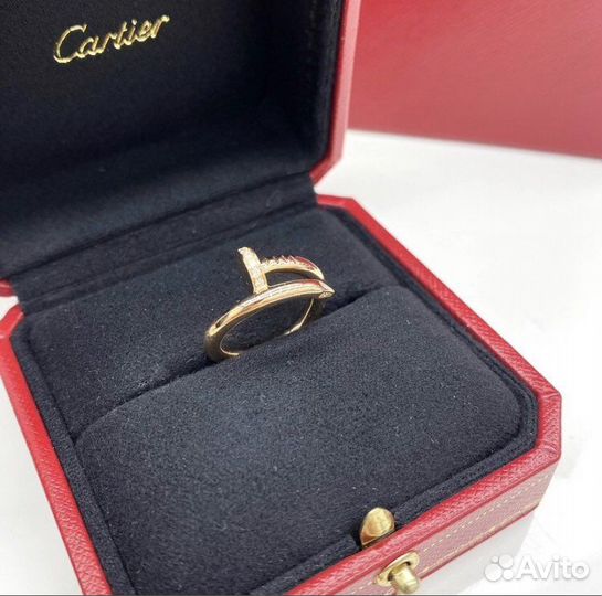 Золотое кольцо Cartier 6.6 гр 0.23 ct