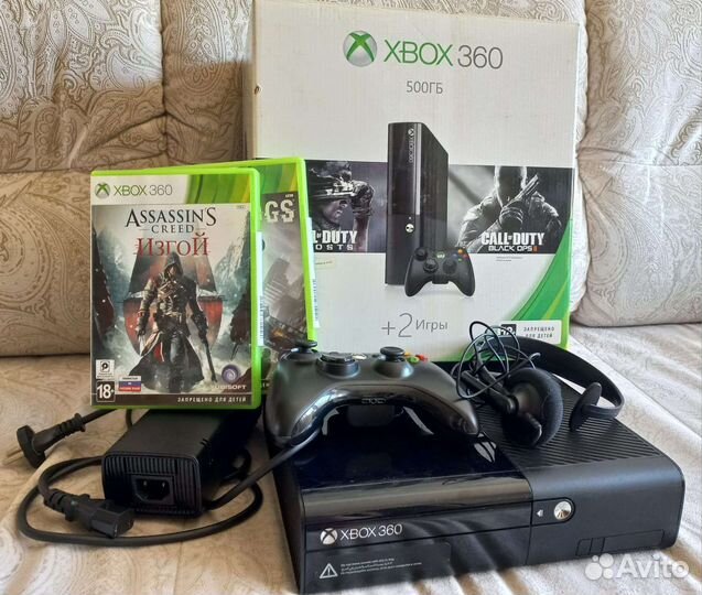 Игровая приставка xbox 360 с играми