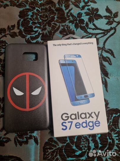 Чехол и стекло на samsung galaxy s7 edge