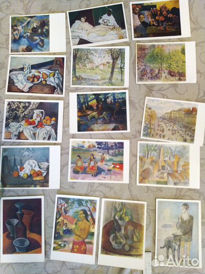 Открытки по искусству СССР 50-80
