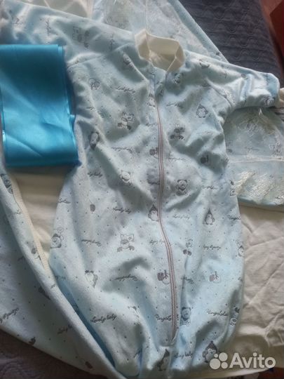 Конверт на выписку для мальчика летний