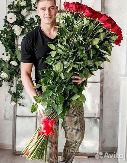 Высокие Розы Гиганты Доставка Круглосуточно