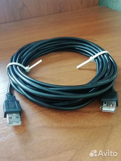 Кабель удлинитель USB 2.0 A-A. 5 м