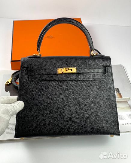 Сумка Hermes Kelly 25 Epsom Noir