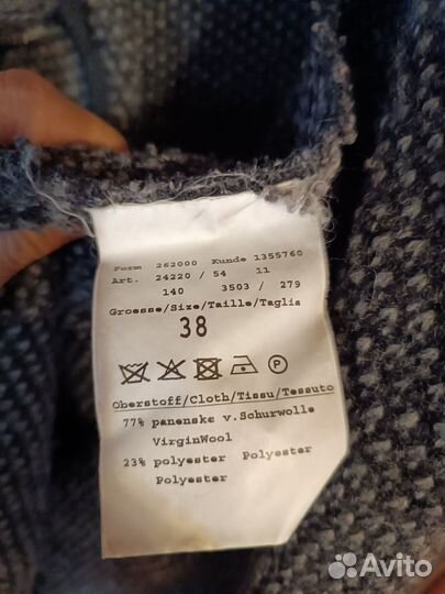 Пальто женское шерстяное 48