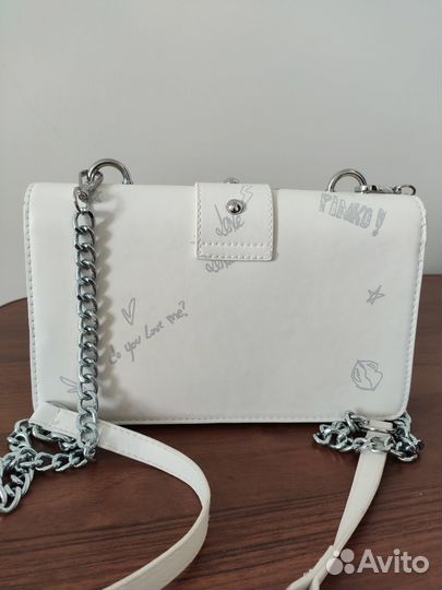Стильная сумка Рinko love белая