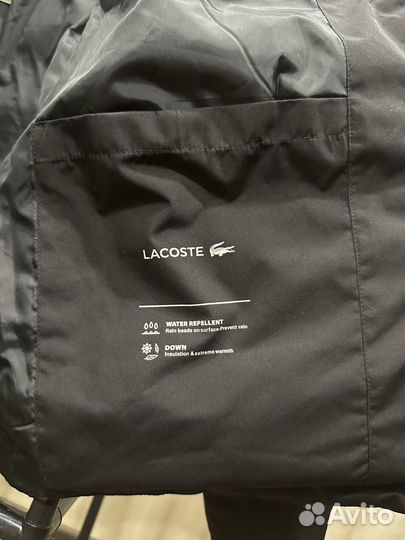 Пуховик Lacoste оригинал