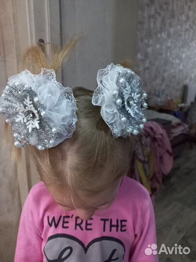 Бантики снежинки