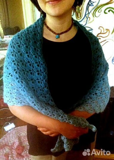 Шаль вязаная