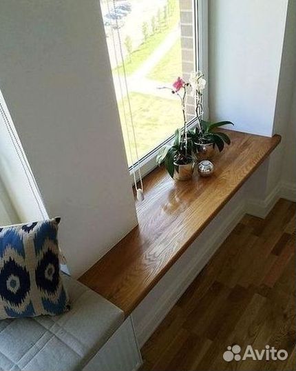 Деревянный подоконник