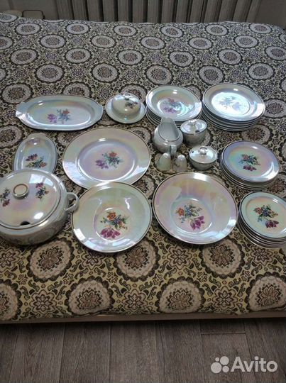 Сервиз столовый фарфор гдр Кольдиц Заксониа