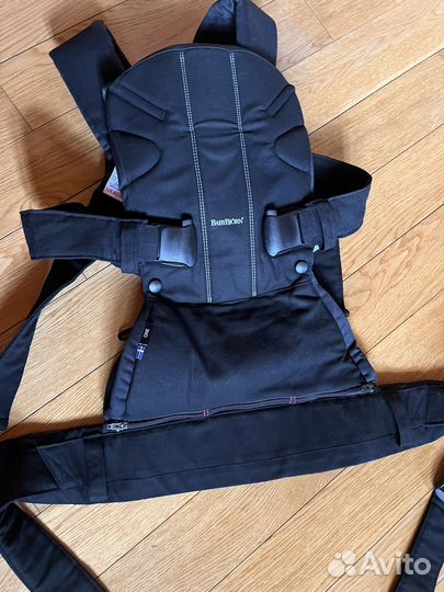 Рюкзак переноска кенгуру babybjorn one черный