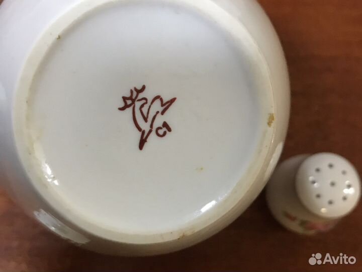 Солонка и сахарница Дулево - незабудки