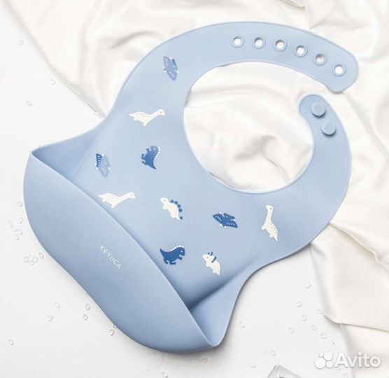 Слюнявчик нагрудник силиконовый