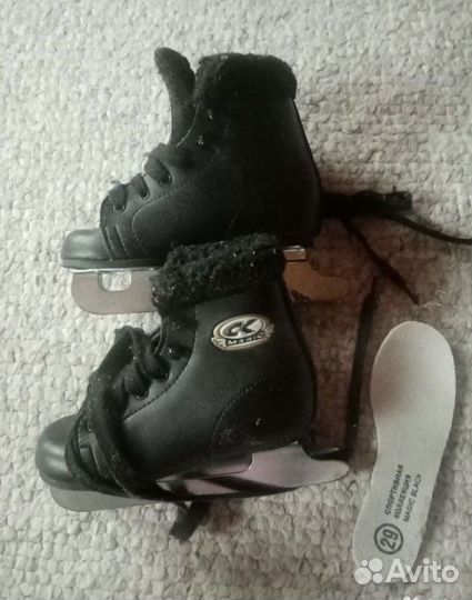 Детскме Коньки кожа 29 раз